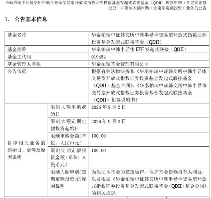 网红QDII又迎活水 多只恢复场外申购或放松限购